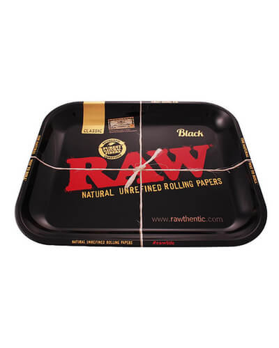 RAW Black Rolling Tray - Large