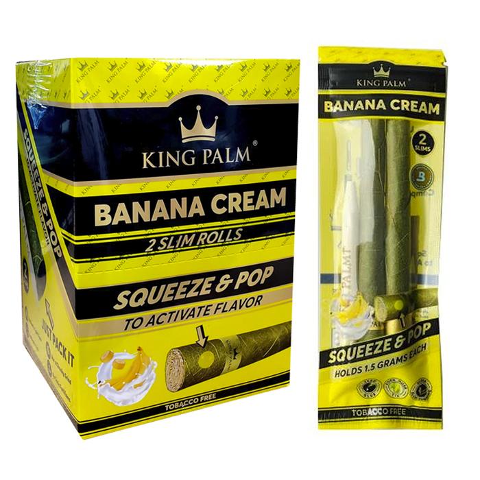 King Palm Banana Cream Slims 2 Pack