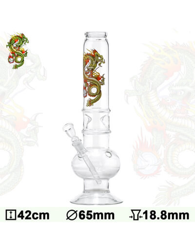 Dragon Tattoo Glass Bouncer Bong image 1
