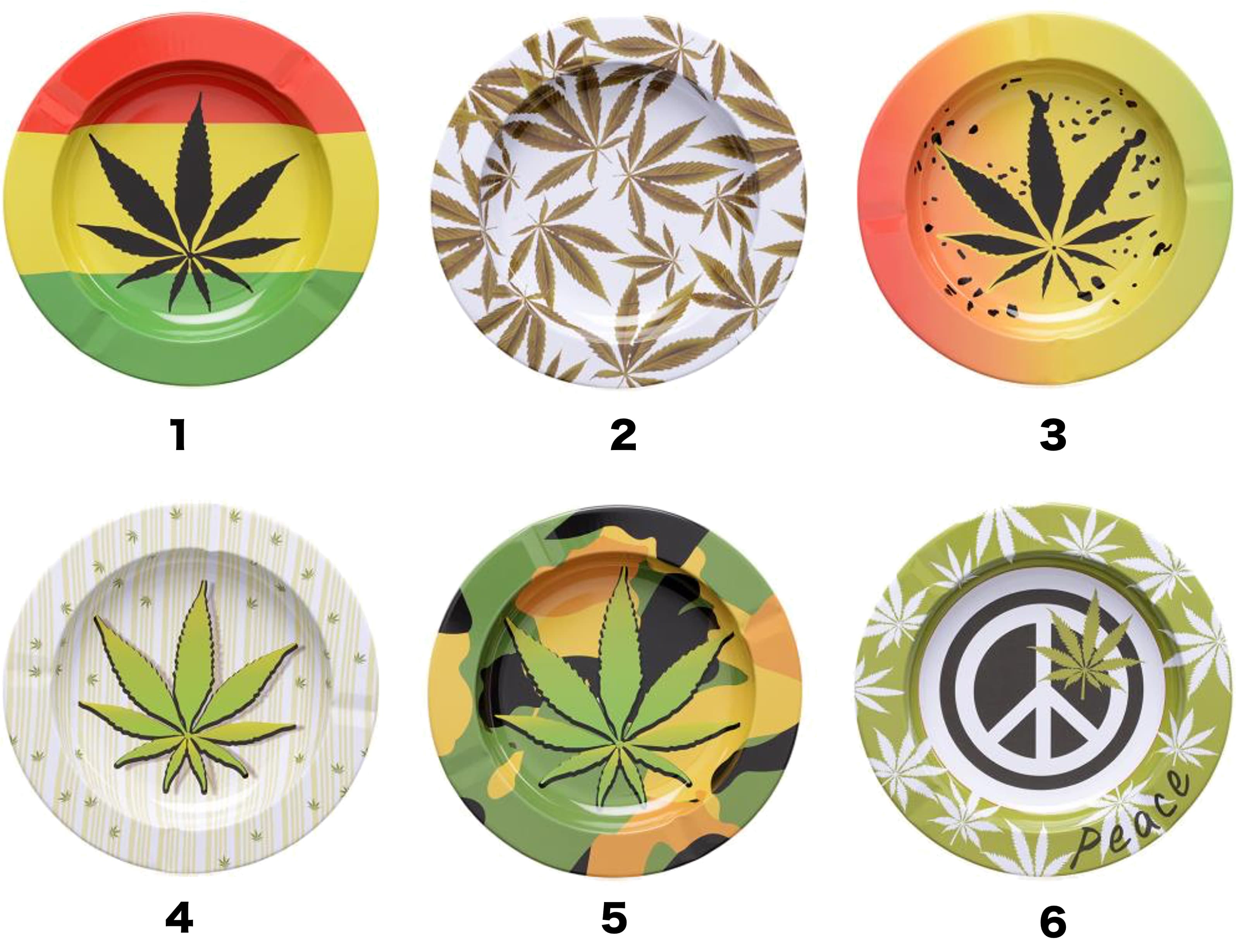 Leaf Tin Ashtray Little Head Shop