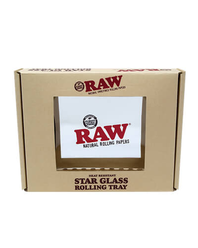 RAW Star Glass Rolling Tray image 1