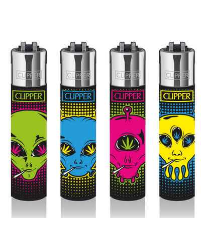 420 Aliens Clipper Lighter