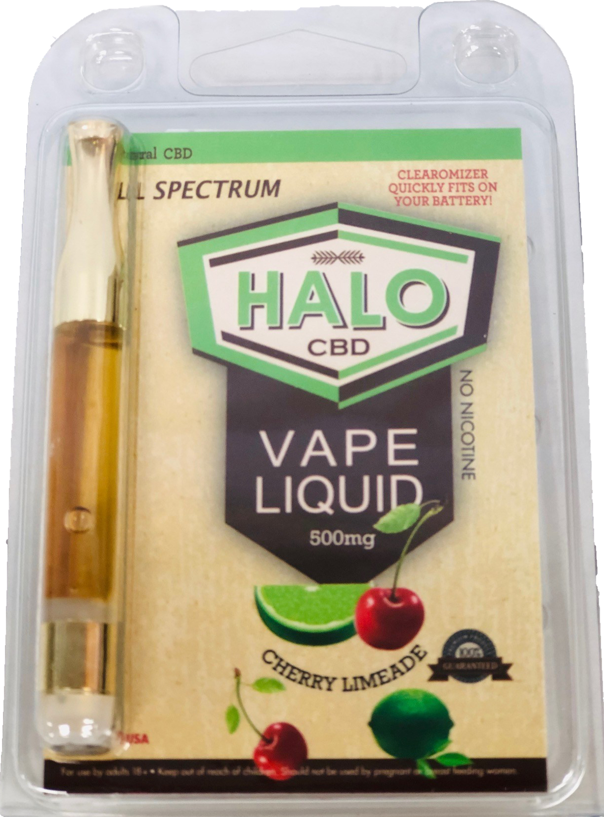 Halo CBD Vape Cart 500mg - Cherry Limeade