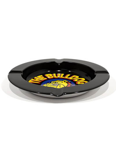 The Bulldog Tin Ashtray - Black image 2