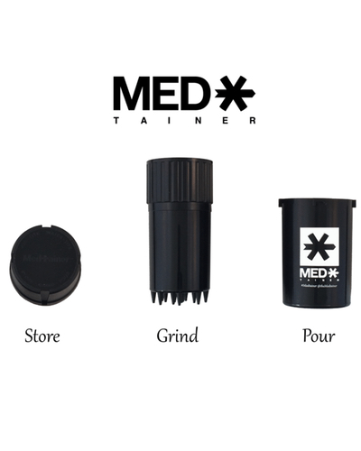 Medtainer Medx - Solid White W/Pink Leopard Print Logo image 2