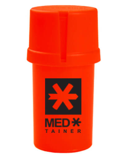 Medtainer Medx - Solid Red W/Black Logo image 1