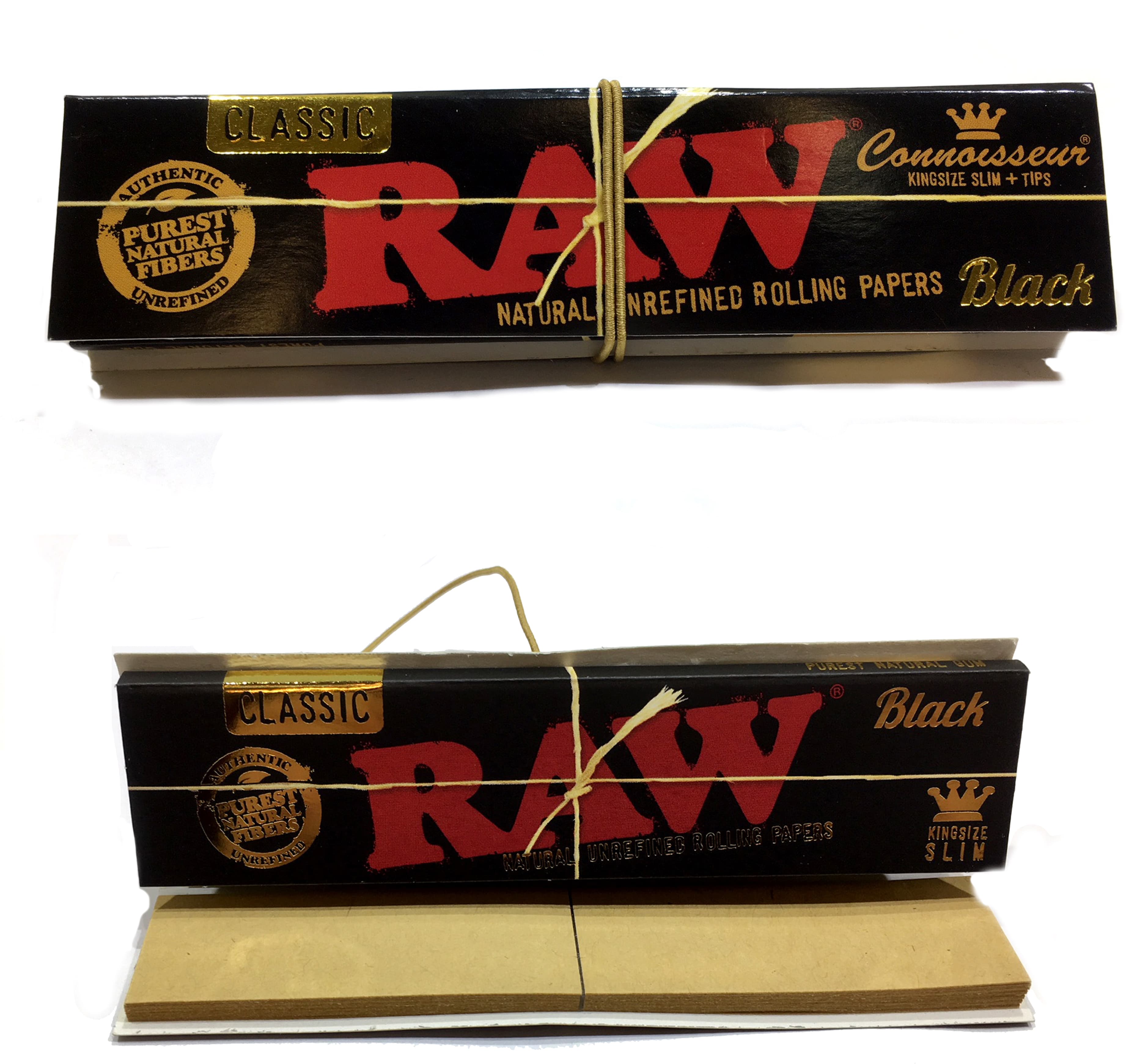 RAW Black Connoisseur Kingsize Slim - Little Head Shop