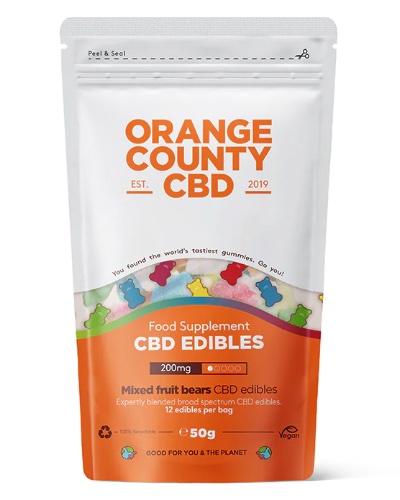 Orange County CBD Gummy Bears 200mg