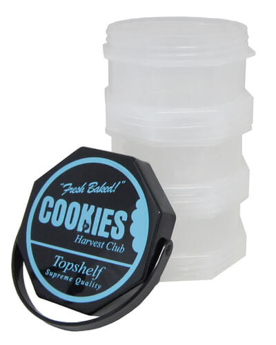 Cookies 'SF' Storage Jar 3 Stack (Clear)