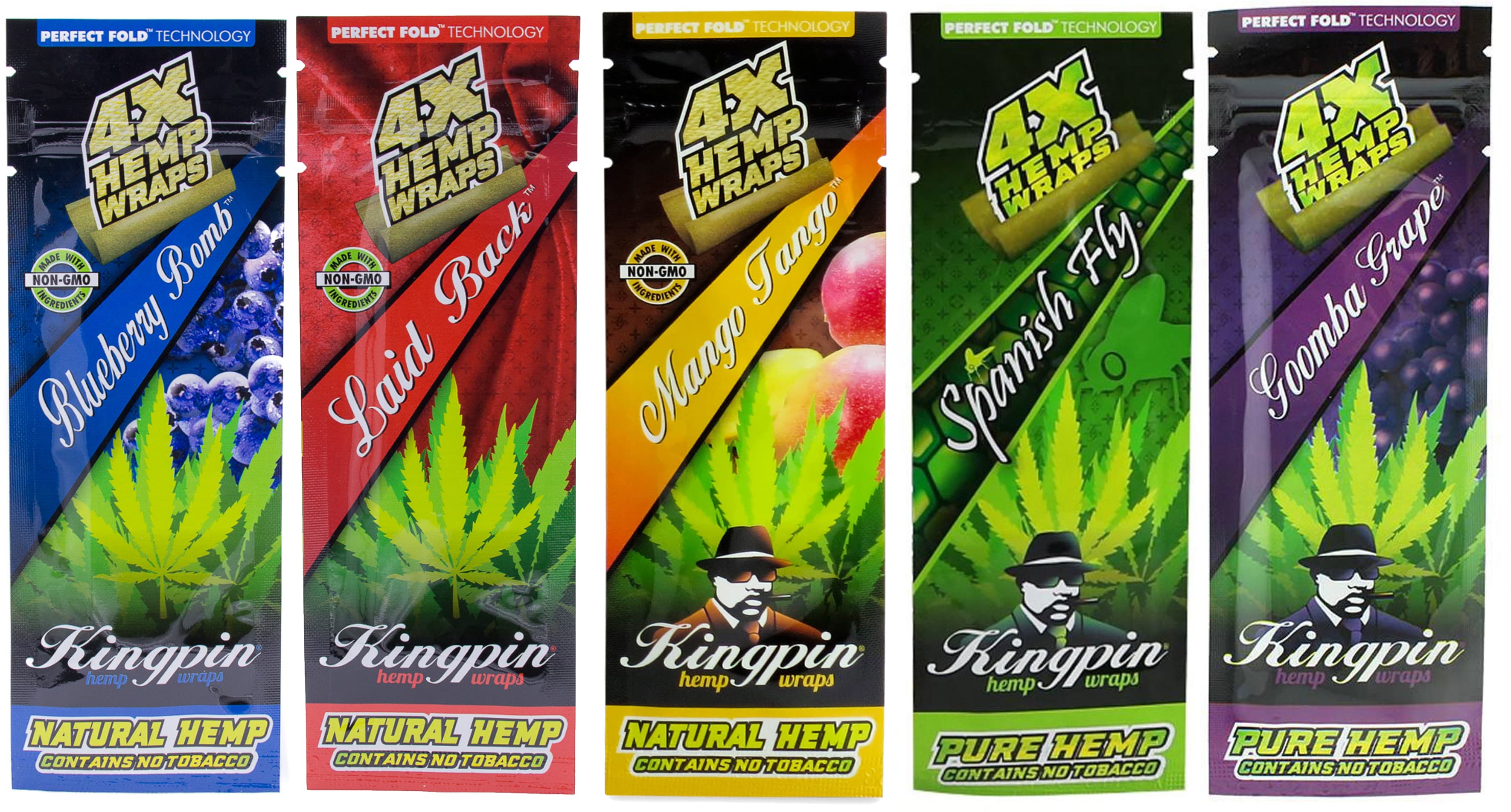 King Pin Hemp Wraps 5 Flavours Little Head Shop