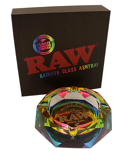RAW Glass Crystal Rainbow Ashtray - Little Headshop