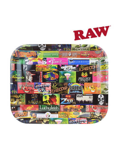 RAW Rolling Tray Rolling Paper History - Large