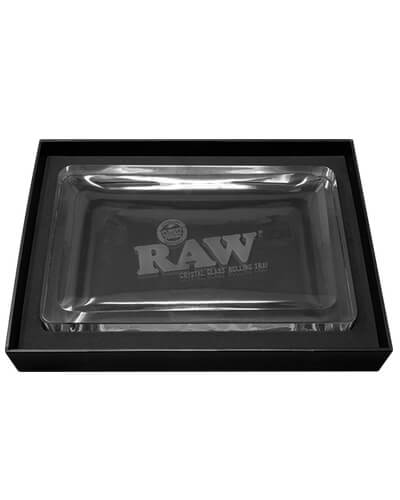 RAW Crystal Glass Rolling Tray image 2