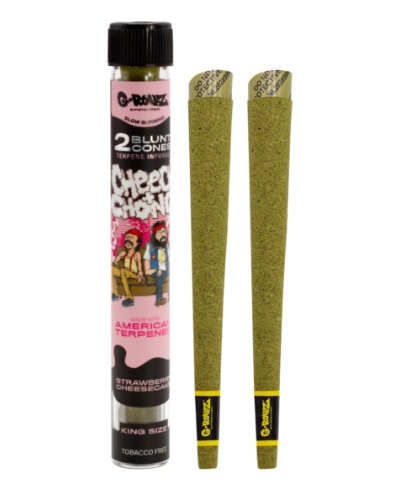 G Rollz - Cheech & Chong Terpene Infused Blunt Cones - Strawberry Cheesecake image 3