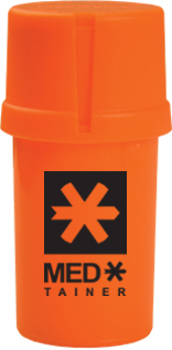 Medtainer Medx - Solid Orange W/Black Logo image 1