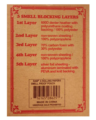 RAW Smell Proof Smokers Pouch image 3