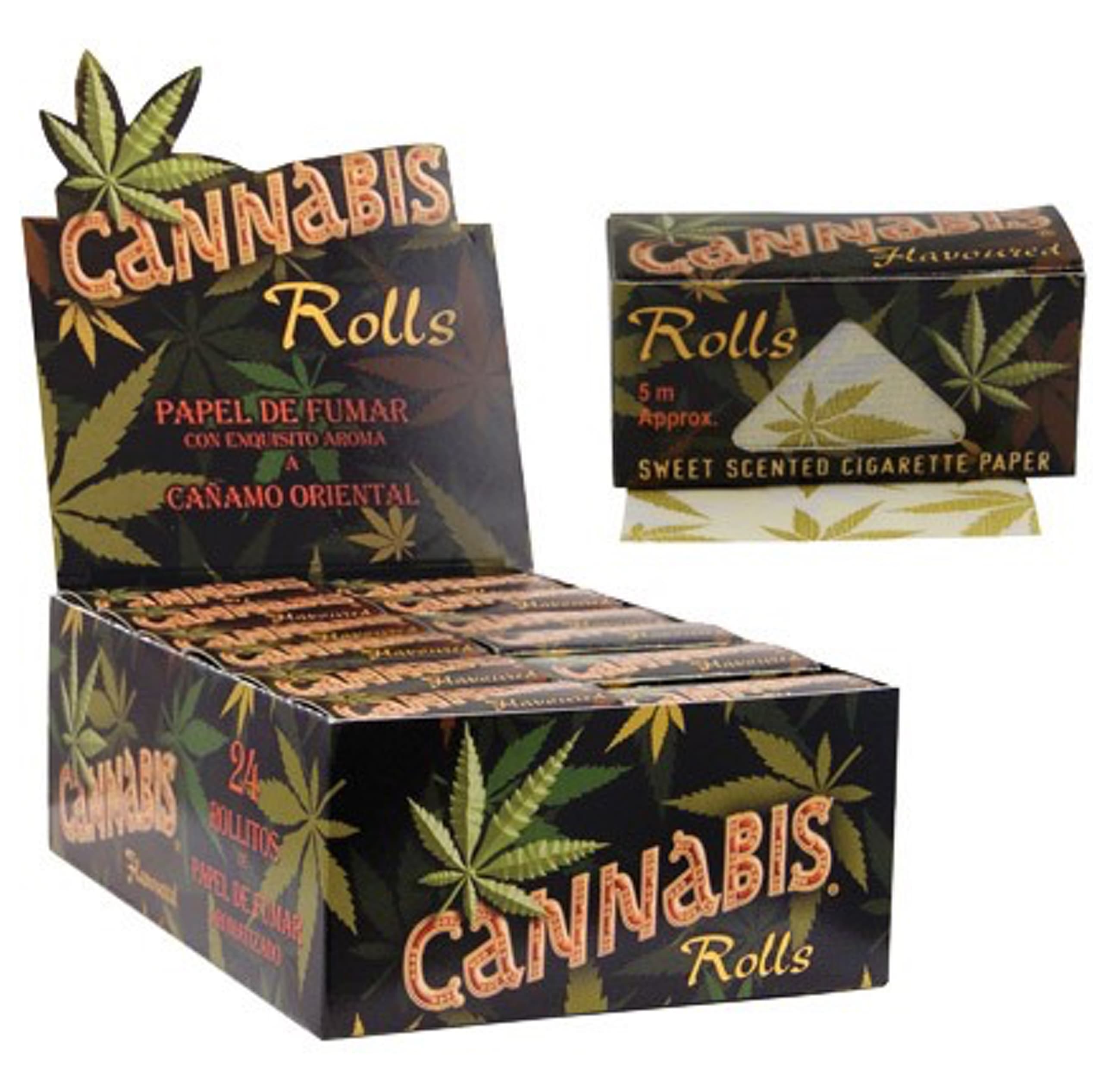 Cannabis Flavoured Kingsize Rolls 5m - Little Head Shop