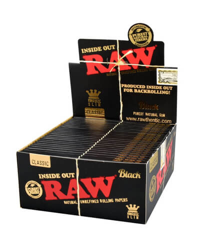 RAW Black Inside Out Rolling Papers image 2