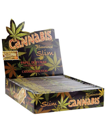 Cannabis Flavoured Kingsize Slim Rolling Papers image 1