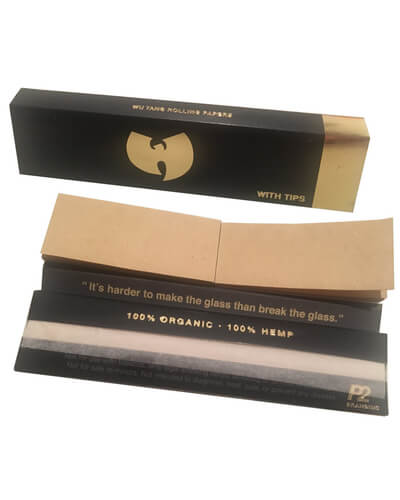 Wu Tang Hemp Rolling Papers With Tips image 2