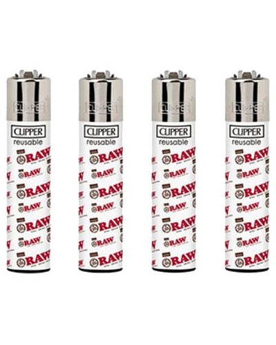 RAW Mini Logo White Clipper Lighter