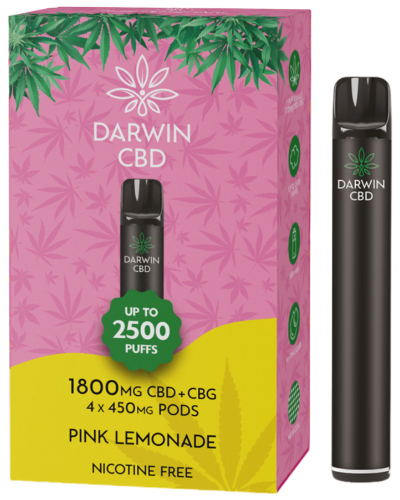 Darwin 1800mg CBD Starter Kit – Includes Device & 4 Pods image 2