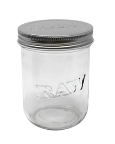 RAW Glass Mason Jar 16oz image 2