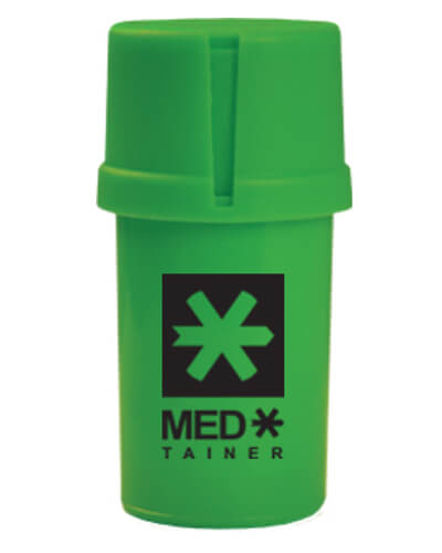 Medtainer Medx - Solid Green W/Black Logo image 1