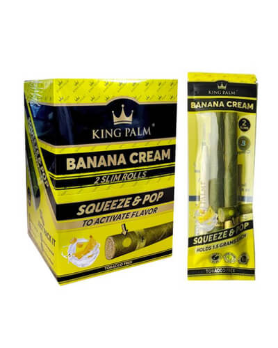King Palm Banana Cream Slims (2 pack)