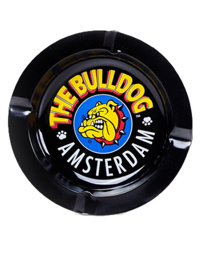 The Bulldog Tin Ashtray - Black image 1