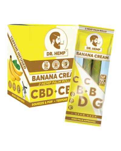 Dr. Hemp CBD/CBG Hemp Palm Roll - Banana Cream