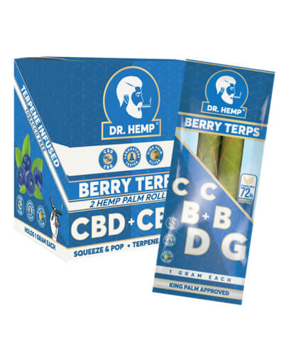 Dr. Hemp CBD/CBG Hemp Palm Roll - Berry Terps