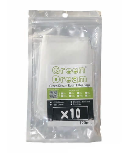 Green Dream Rosin Bags 10 Pack - 120 Micron image 1