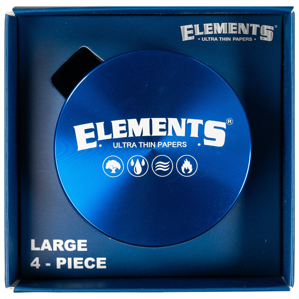 Elements Blue 4 Piece Large Aluminium Grinder image 2